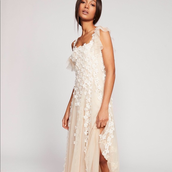 Free People Dresses & Skirts - Free People One Lily’s Holiday Lace Mesh Dress Sm